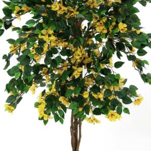 EUROPALMS Bougainvillea, Kunstpflanze, gelb, 180cm