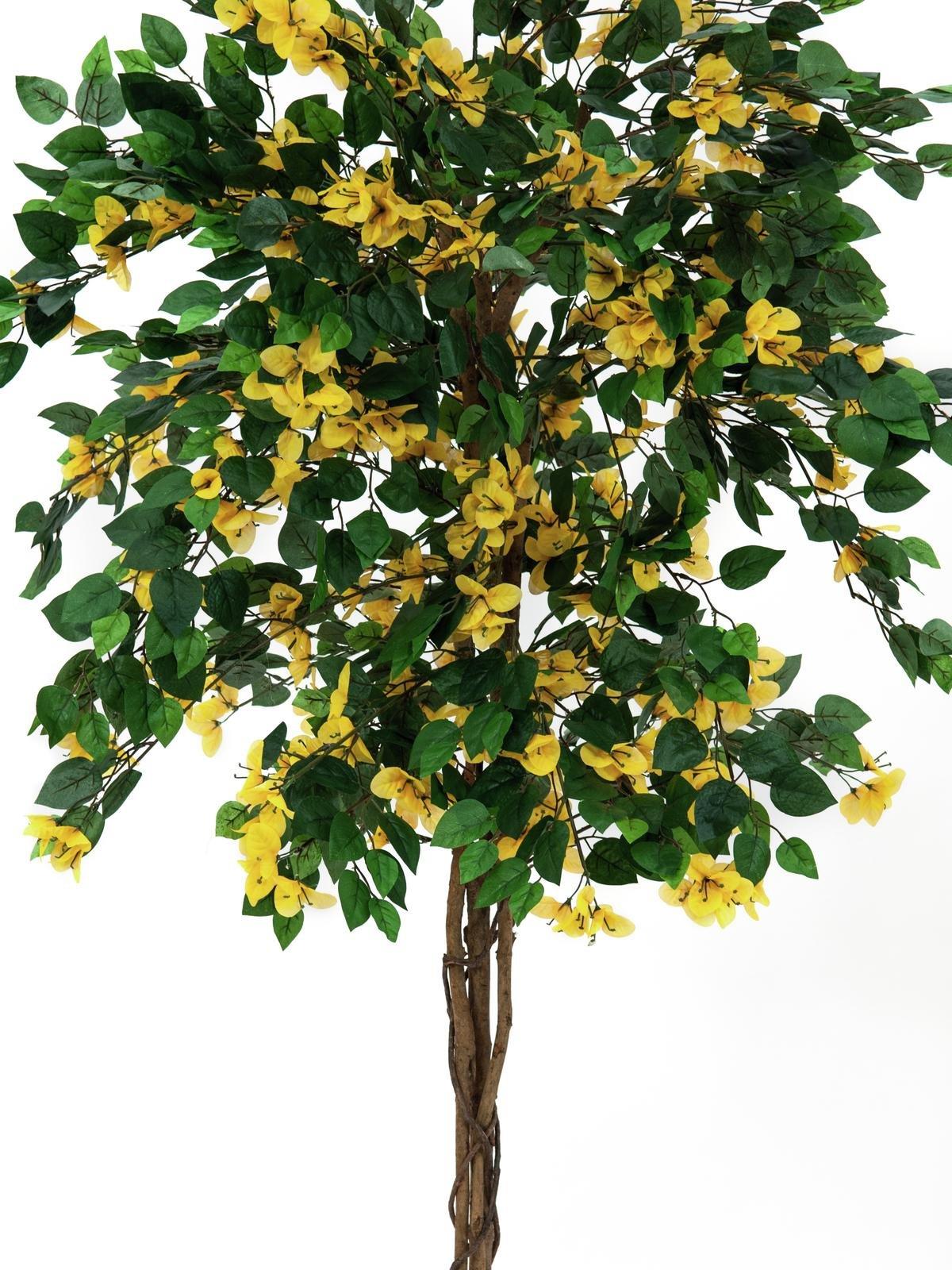 EUROPALMS Bougainvillea, Kunstpflanze, gelb, 180cm