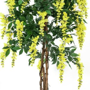 EUROPALMS Goldregenbaum, Kunstpflanze, gelb, 180cm