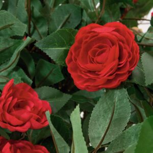 EUROPALMS Kamelienbaum rot mit Topf, Kunstpflanze, 180cm