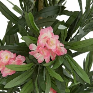 EUROPALMS Oleanderbaum, Kunstpflanze, rosa, 150 cm