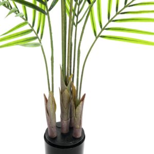 EUROPALMS Großblatt-Areca, Kunstpflanze, 125cm