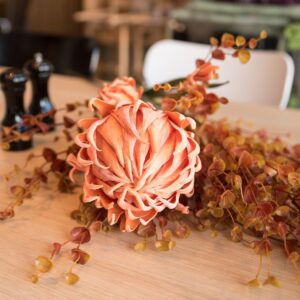 EUROPALMS Dahlienzweig (EVA), künstlich, orange