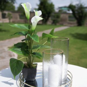 EUROPALMS Calla mini, Kunstpflanze, weiß, 43cm