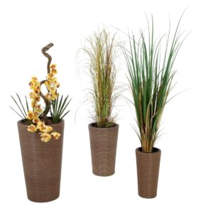 EUROPALMS Dekotopf-Set "INDIA" 74/54/44cm