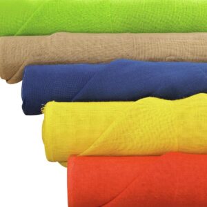 EUROPALMS Dekostoff, Rupfen, blau, 130cm