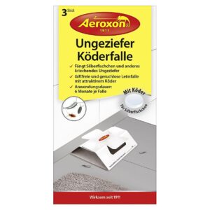Aeroxon Ungeziefer-Köderfalle Packung mit 3 Stück