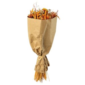 Trockenblumen-Bouquet Mix in Kraftpapier