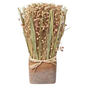 Trockenblumen Gras-Mix im Terracotta Topf