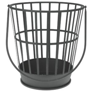 Feuerkorb Metall 38x38xH38/77 cm