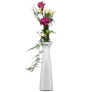 Sandra Rich Vase Classy Solifleur Porzellan 24cm Ø6,5cm weiß